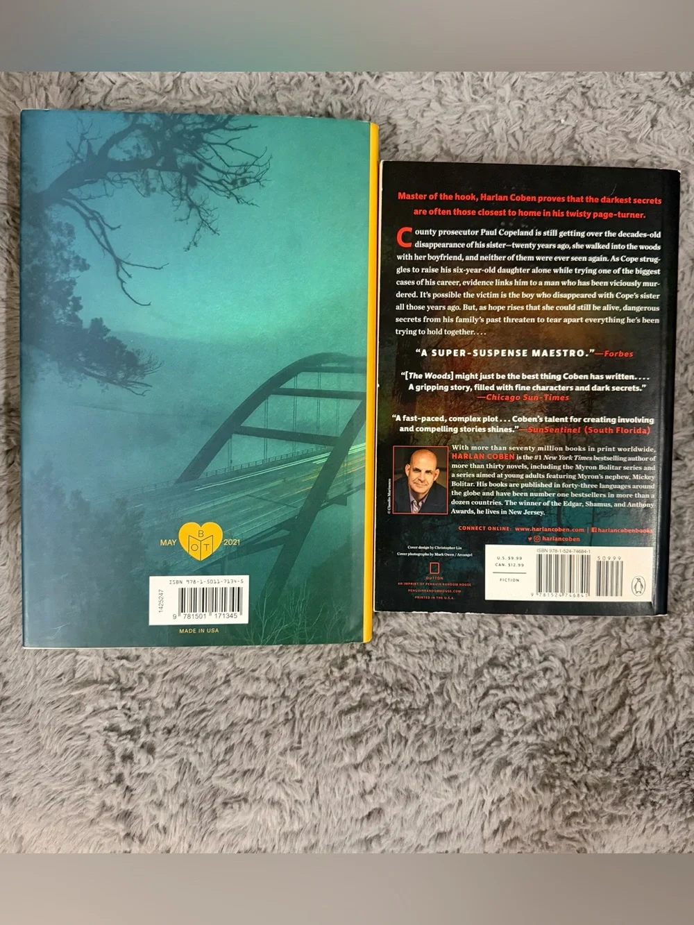 The Last Thing He Told Me (Hardcover) The Woods by Harlan Coben (Paperback)